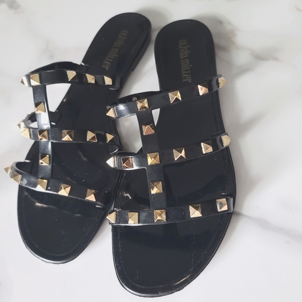 NEW Olivia Miller Studded Sandals
